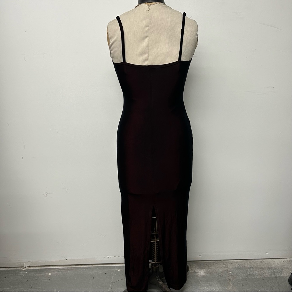 90s two-tone velour floor-length gown π₯ - Picture 2 of 6